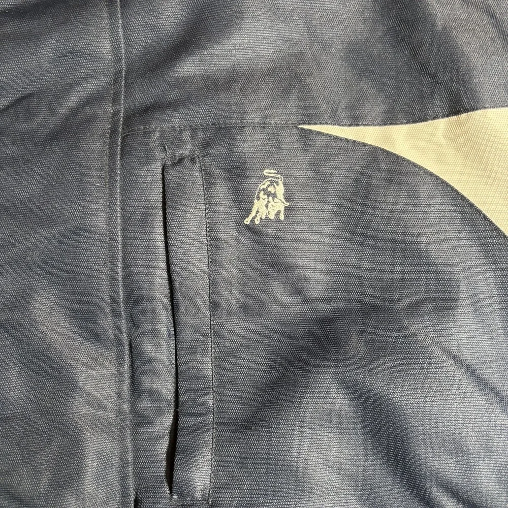 Tonino Lamborghini Jacket Mens Medium Blue White Hooded Down Puffer Winter‎ Coat - Picture 2 of 10